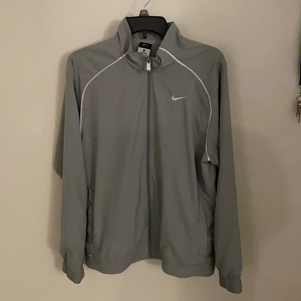 Grey Nike dry fit jacket